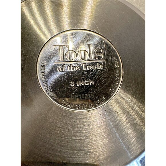 Tools of the Trade Fry Frying Pan Skillet 8” Stainless Steel HF10619 No Lid - Picture 7 of 11